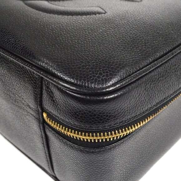 Chanel Black Calfskin Timeless Lunch Box Vanity 24 2way Handbag 48707 - Picture 8 of 13